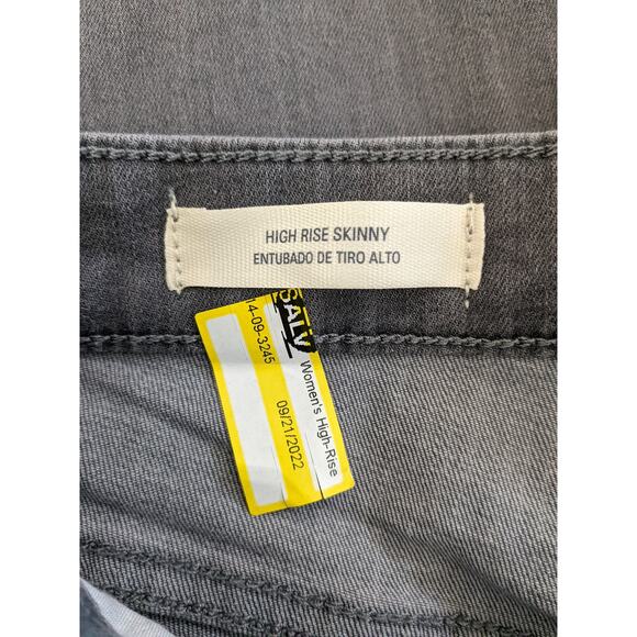 Universal Thread Jeans 8 Gray High Rise Skinny Women Casual Slim Fit Medium Wash - Picture 4 of 11